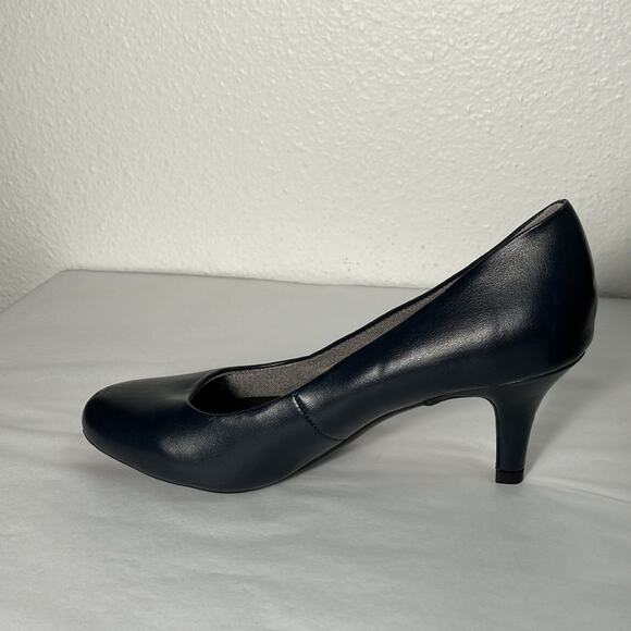 New Life Stride‎ Parigi Navy blue Vegan Classic Confortable Pumps size 7 work - Picture 4 of 8
